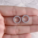 Circular Stud Earrings