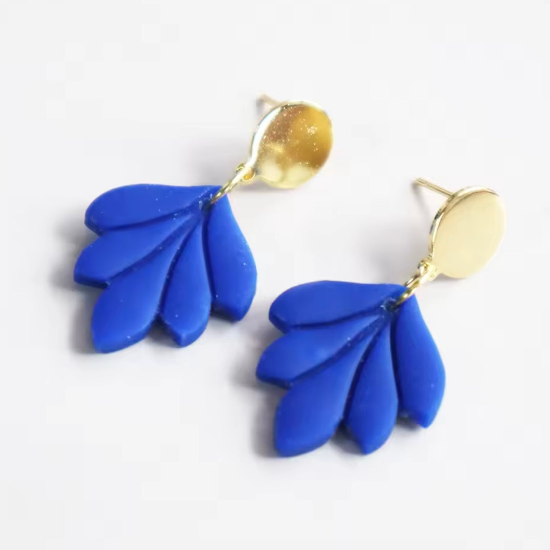 Clay Leaf Earrings