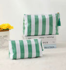 Beach Stripe Makeup Bag Collection