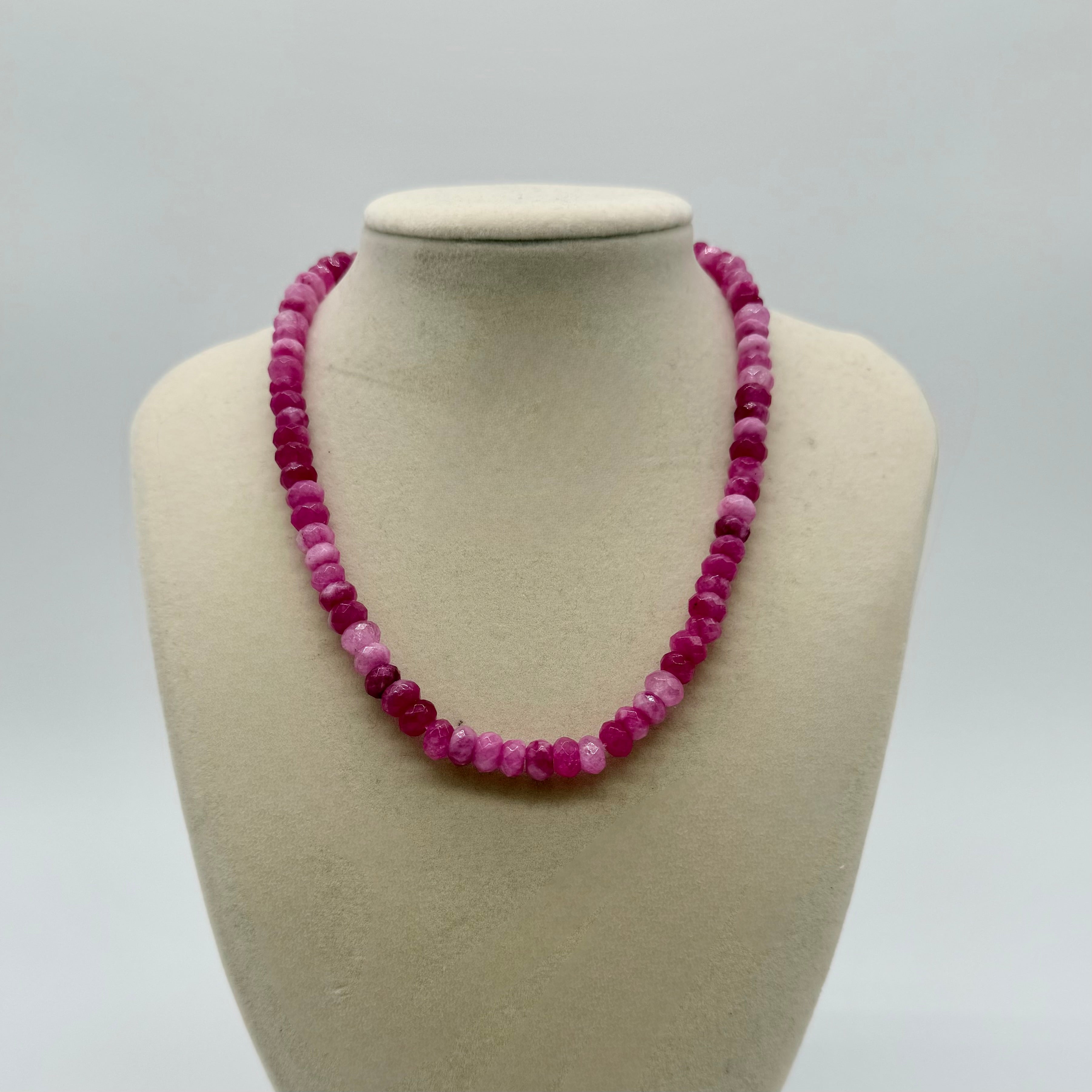 Cut Stone Candy Beaded Necklace