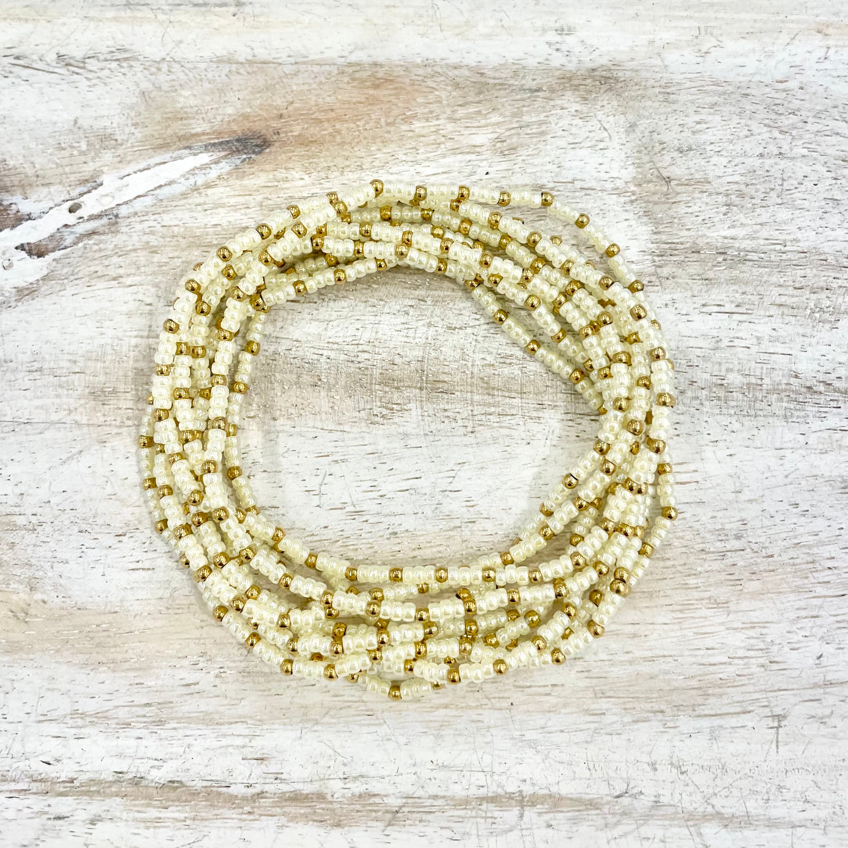 18K Gold-Filled Petite Beaded Bracelets