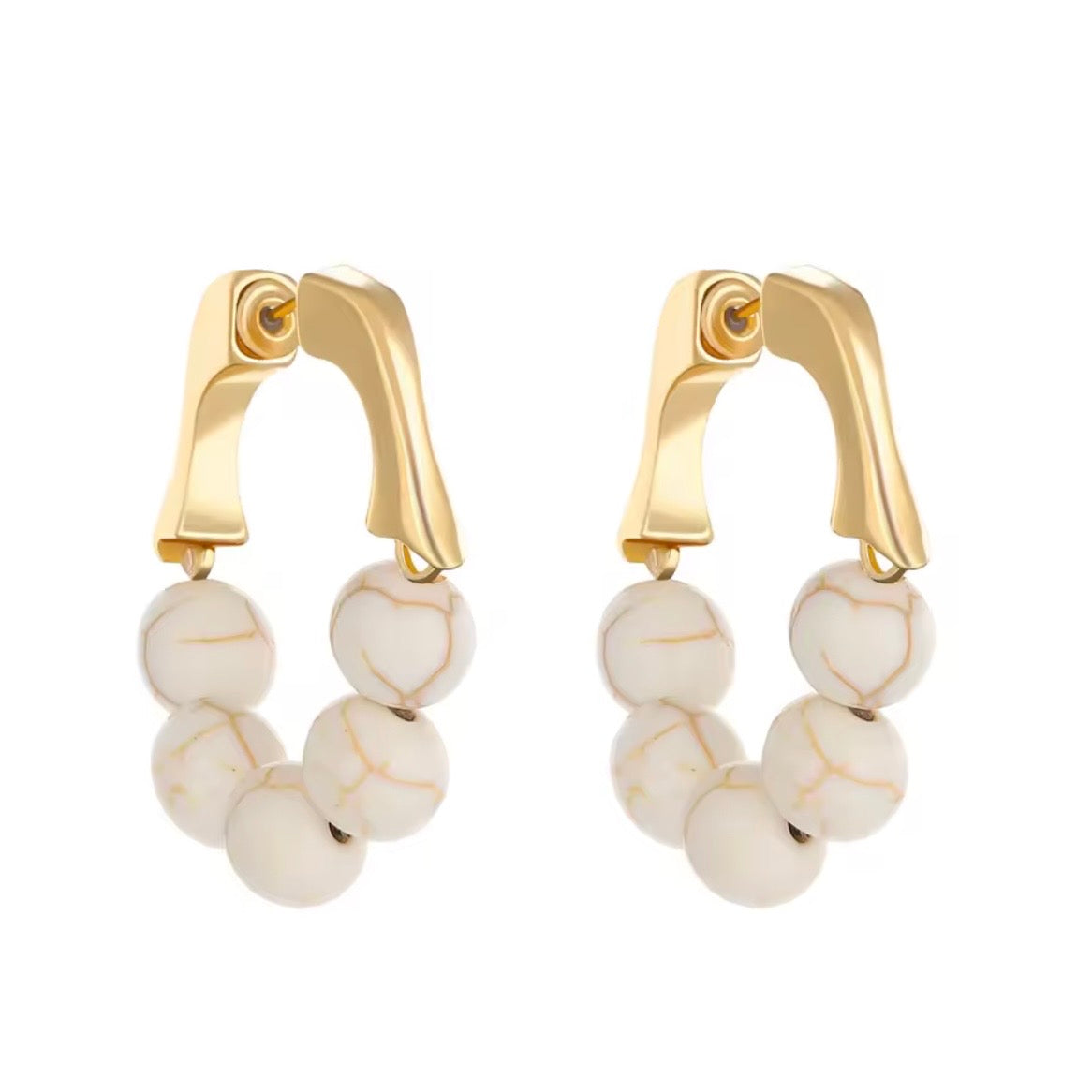Soft Beaded Hoops