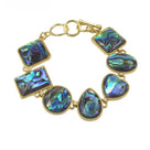 Geometric Natural Shell Bracelet by Hudson Day