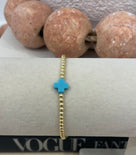 18K by Ness and Mae Color Cross Bracelet (3mm)