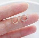 Circular Stud Earrings