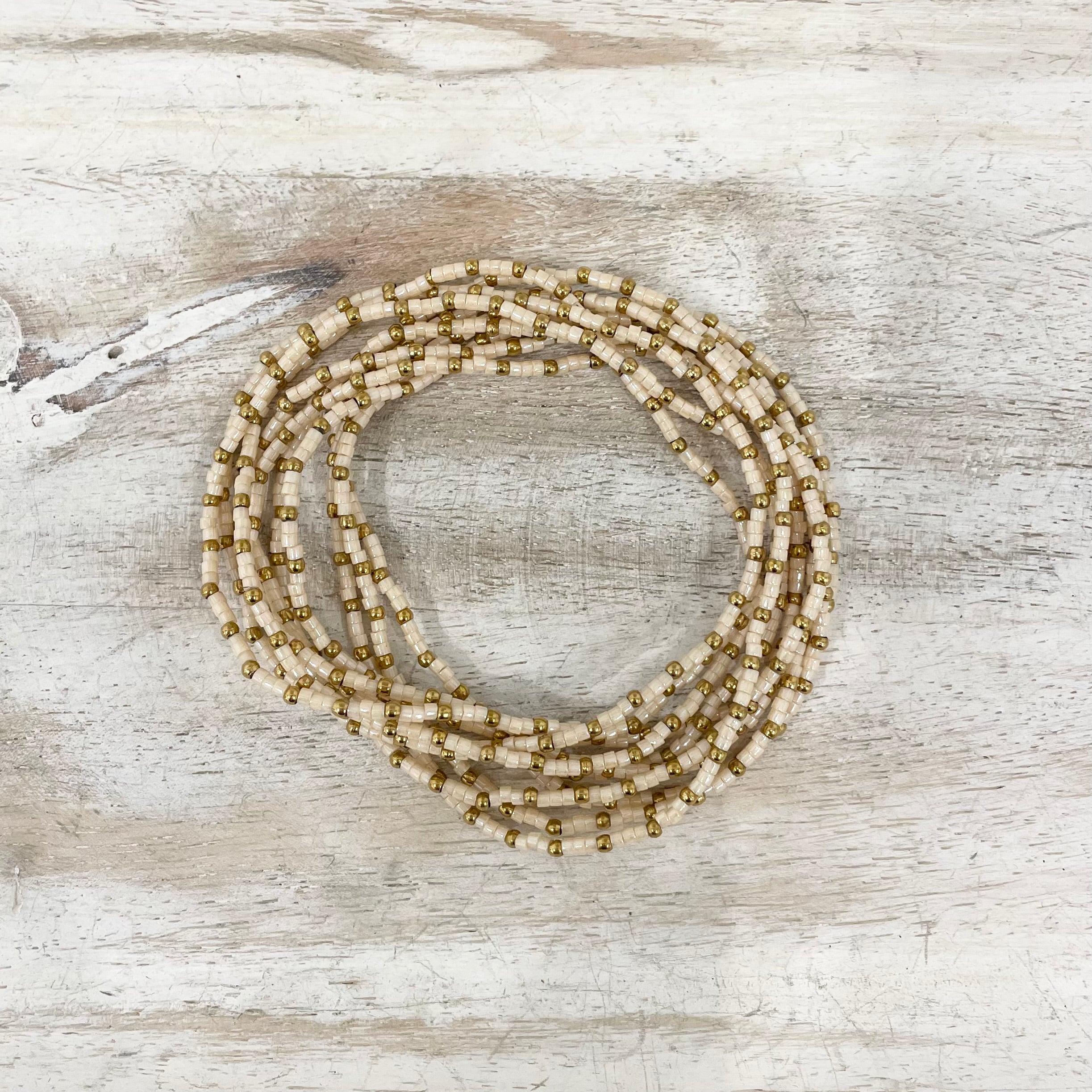 18K Gold-Filled Petite Beaded Bracelets