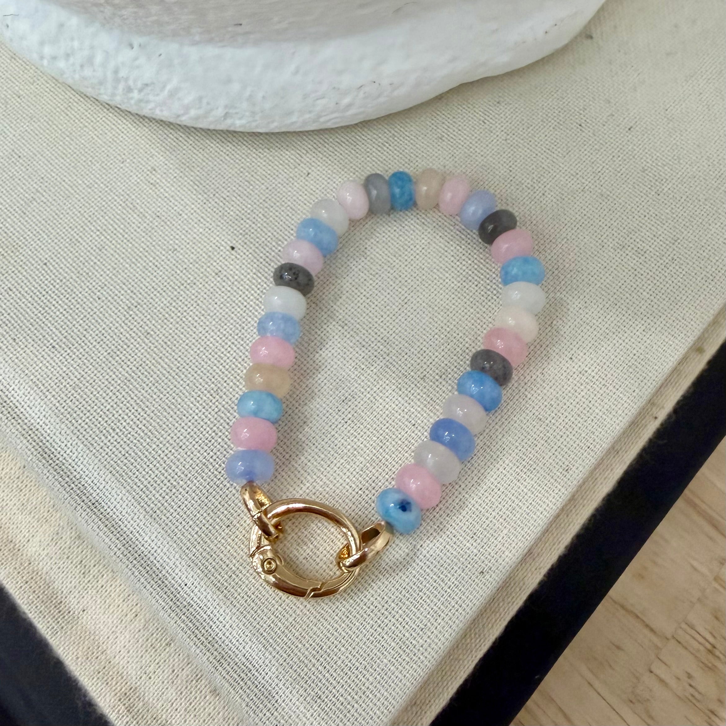 Pastel Candy Beaded Stretch Bracelet
