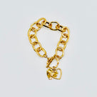 Hammered Heart Toggle Bracelet