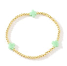18K by Ness and Mae Baby Color Cross Bracelet (2mm)