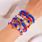 Beaded Game Day Bracelet Set