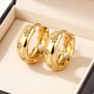 Pavé Star Hoops
