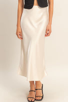 Sienna Satin Midi Skirt