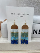 Boho Beaded Fringe Earrings