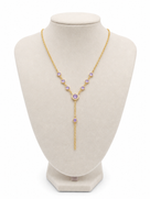 Gemstone Lariat Necklace by Hudson Day