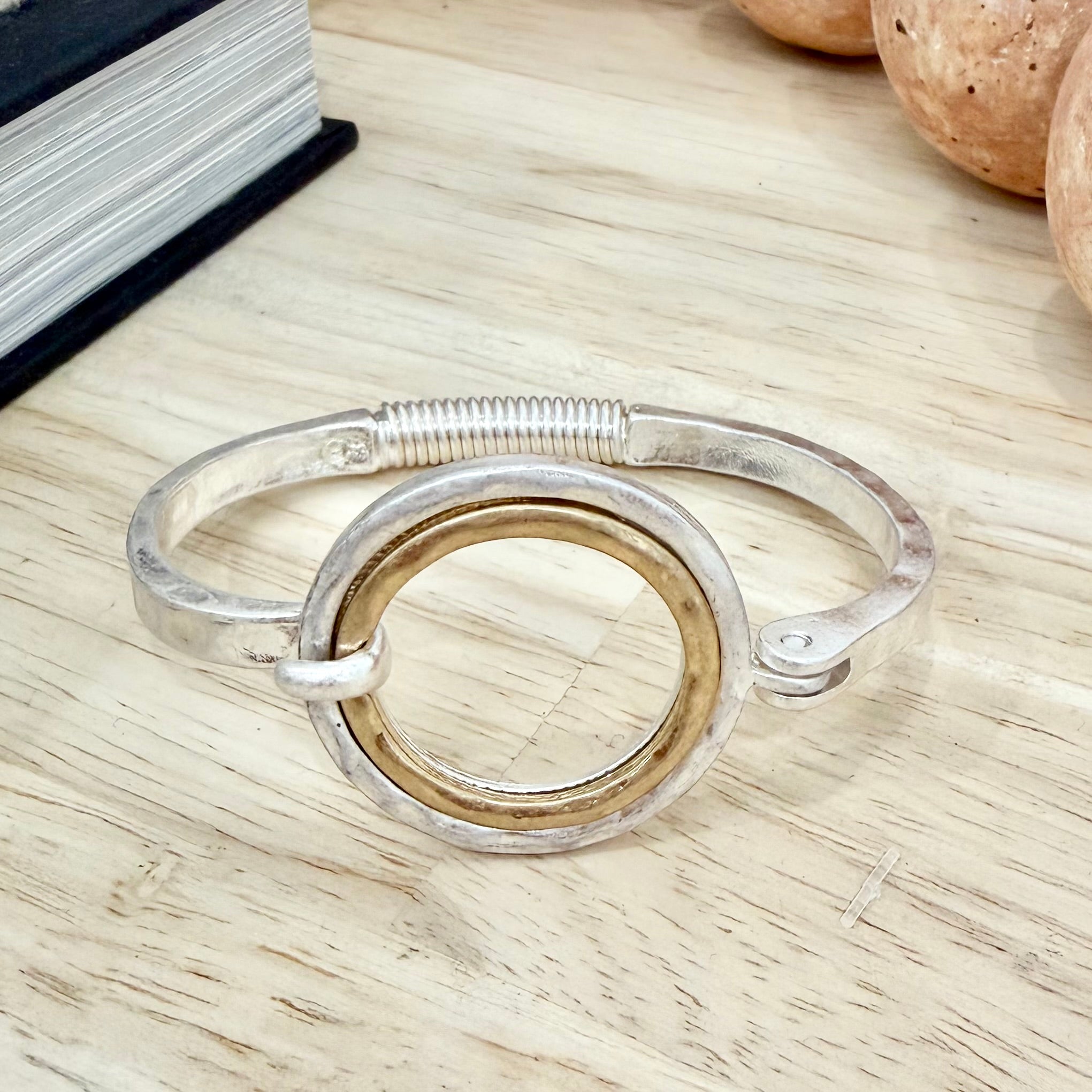 Hammered Hinge Bracelet