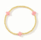 18K by Ness and Mae Baby Color Cross Bracelet (2mm)