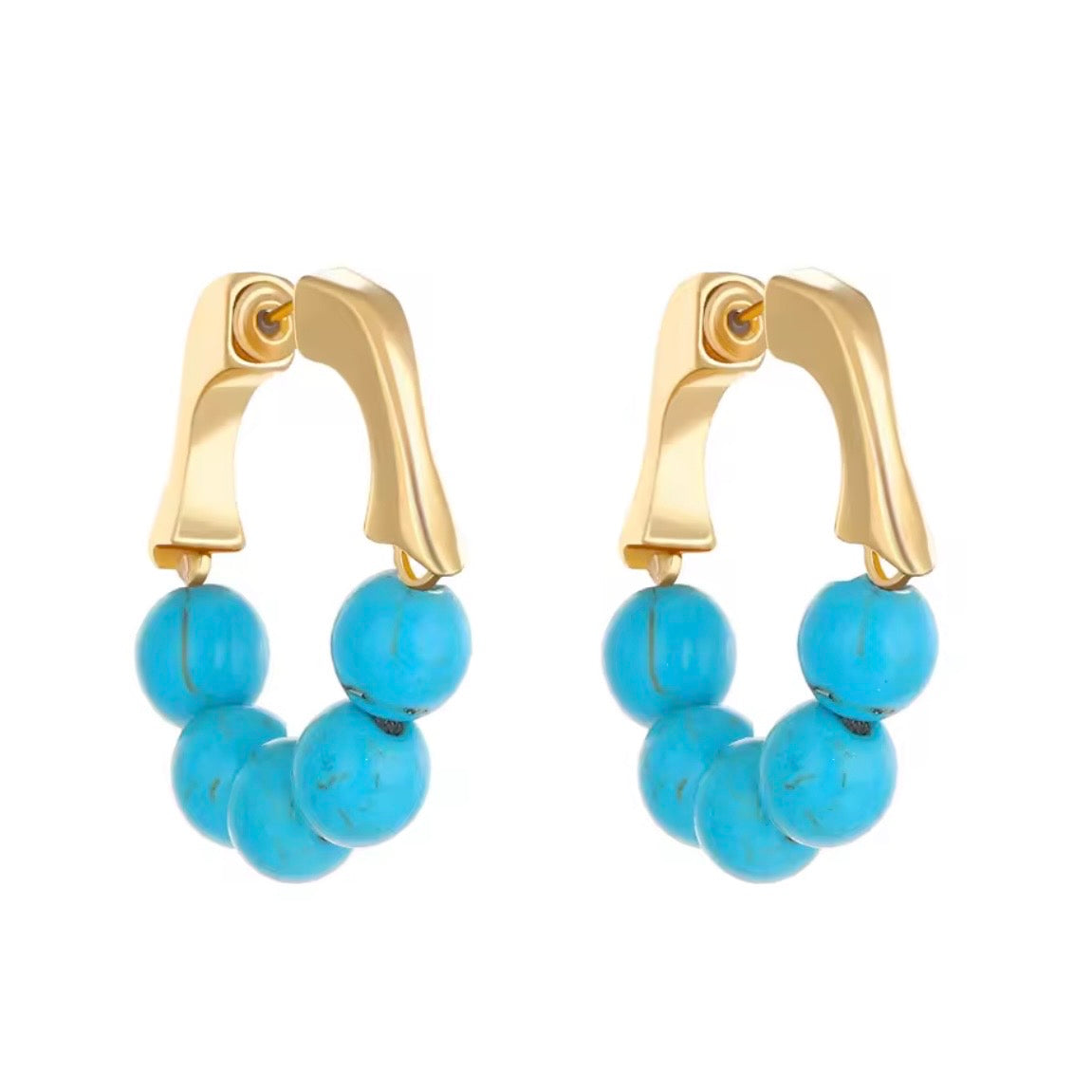 Soft Beaded Hoops