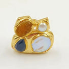 Mixed Stone Statement Ring by Hudson Day