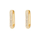 Studded Squared Hoops