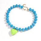 Bauble Beaded Heart Charm Necklace