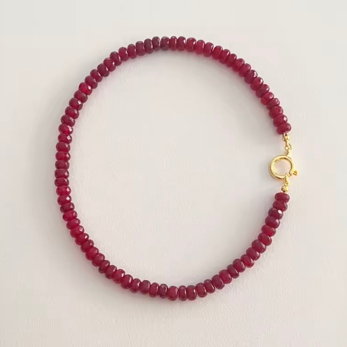 Cut Stone Candy Beaded Necklace