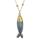 18K Fish Necklace
