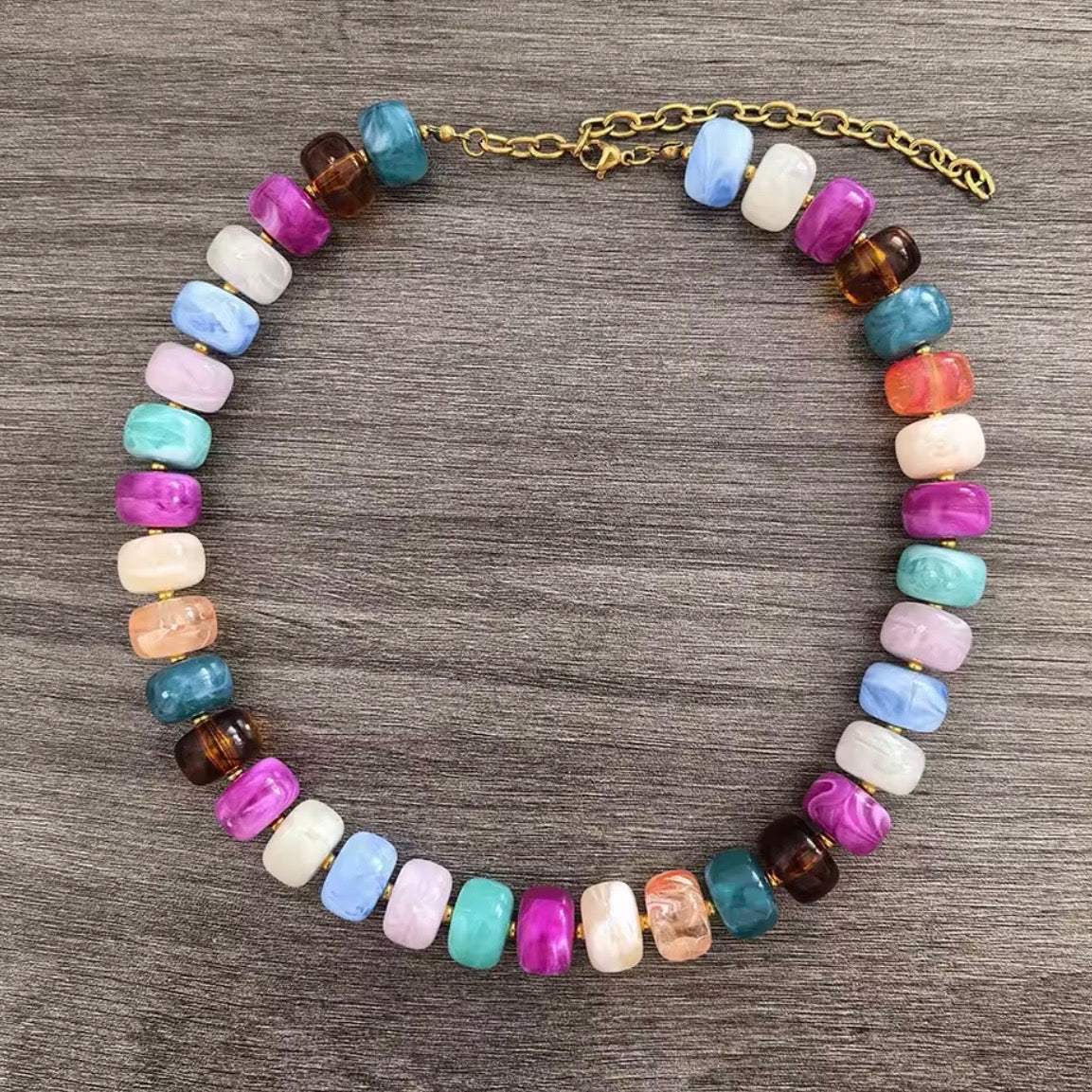 Candy Crush Beaded Necklace