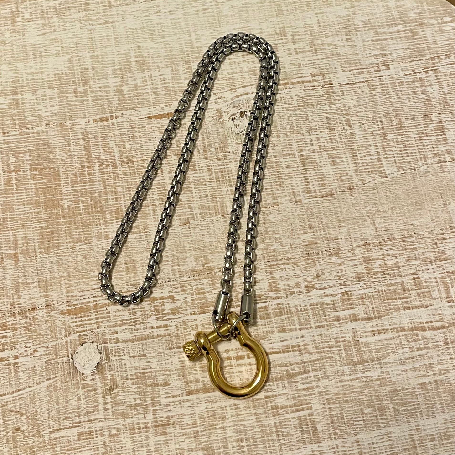 Stainless Steel Horsebit Necklace