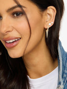 Gabriella Pavé Triple Spike Earrings Melinda Maria