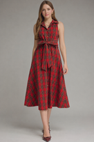 Evergreen Plaid Midi Dress