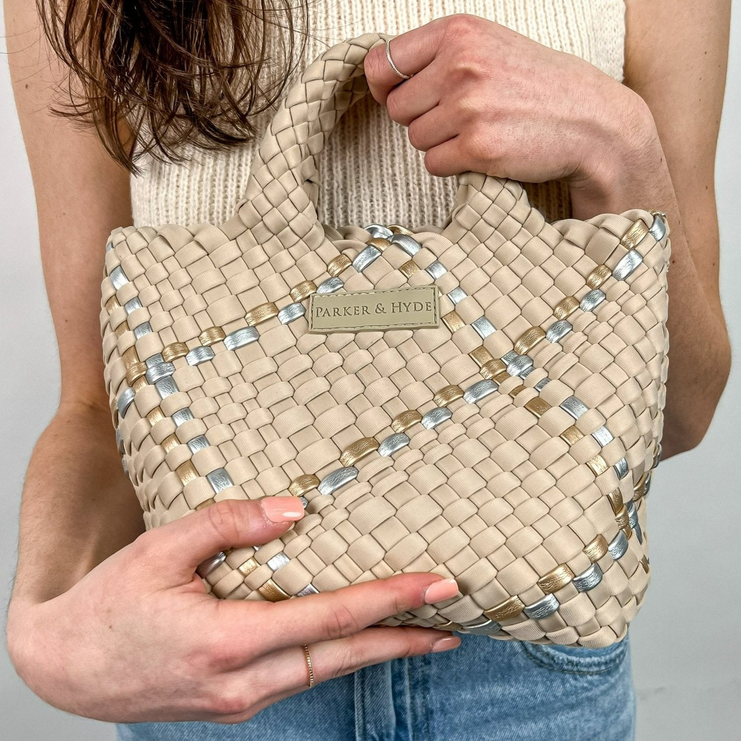 Wimberley Woven Crossbody Mini Tote