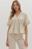 Primrose Peplum Top