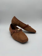 Suede Sweetheart Flats