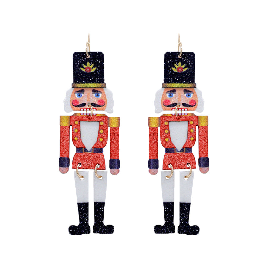 Nutcracker Glitter Earrings