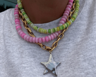 Star Shine Two Tone Necklace - Bracha