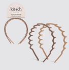 KITSCH Recycled Plastic Zig Zag Headband 2pc