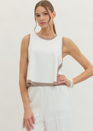 Eleanor Contrast Top
