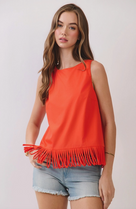 Sienna Fringe Hem Top