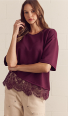 Lace & Grace Knit Top