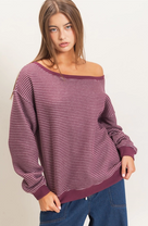 Relaxed Stripe Sweatshirt