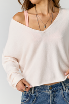 Free People See Me V-neck Pullover