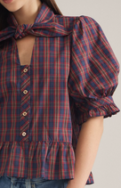 Reyna Plaid Top