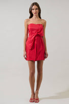 Albina Bow Mini Dress