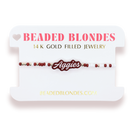 Beaded Blondes: College Game Day Beaded Bracelet
