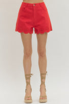 Delaney Scalloped Short