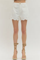 Delaney Scalloped Short